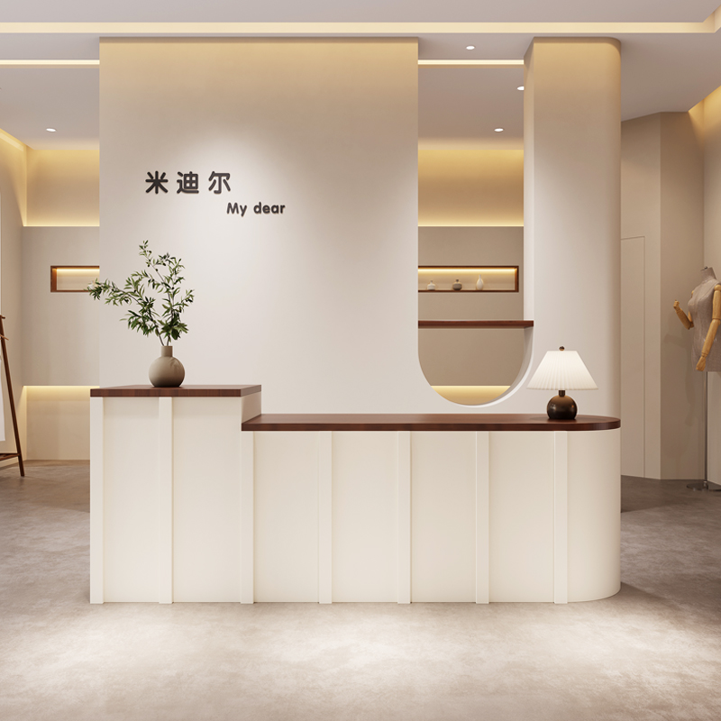 Office Furniture Logo - Lada recepcyjna salonu kosmetycznego z logo,