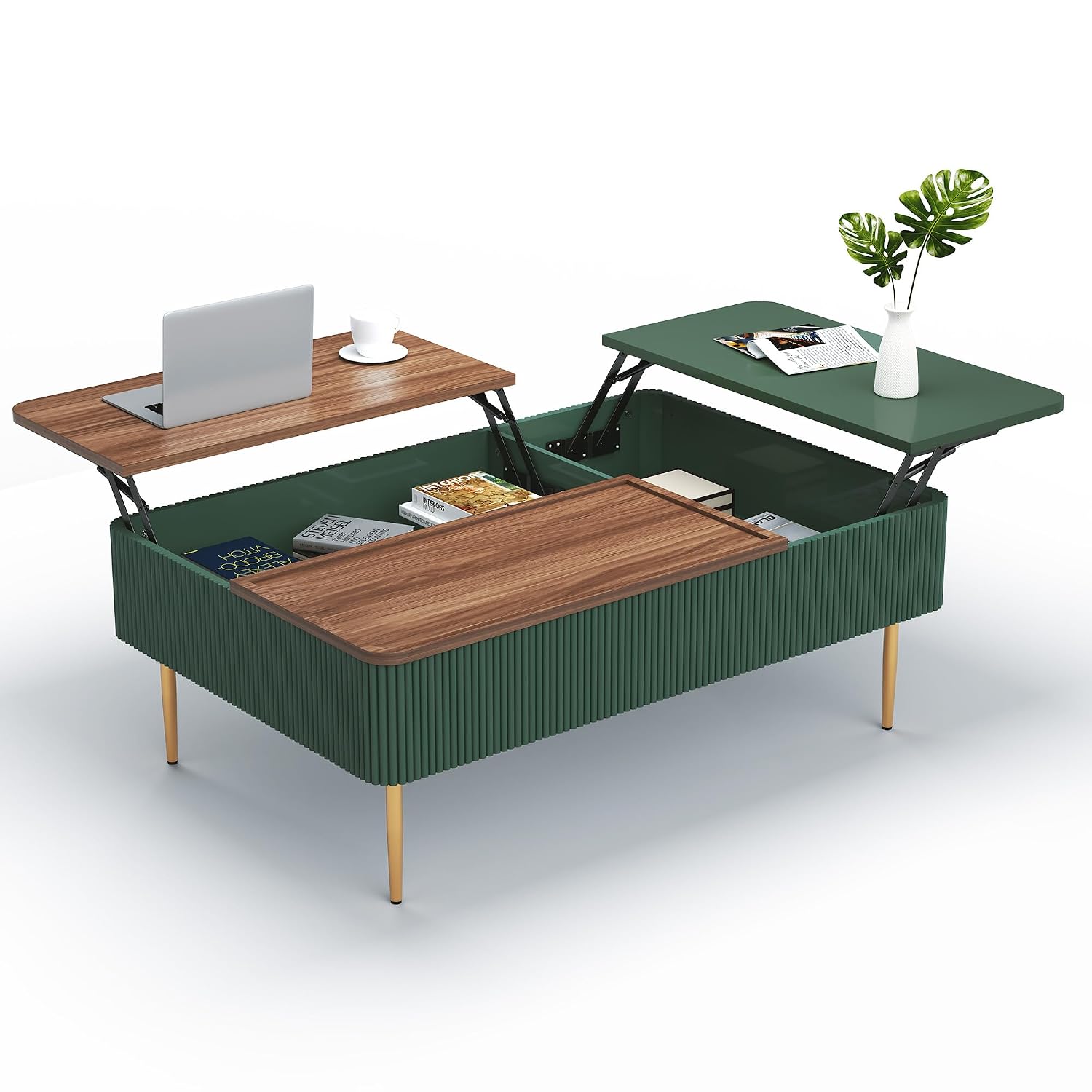 Office Furniture Center - Stolik kawowy z podwójną podnoszonym blatem