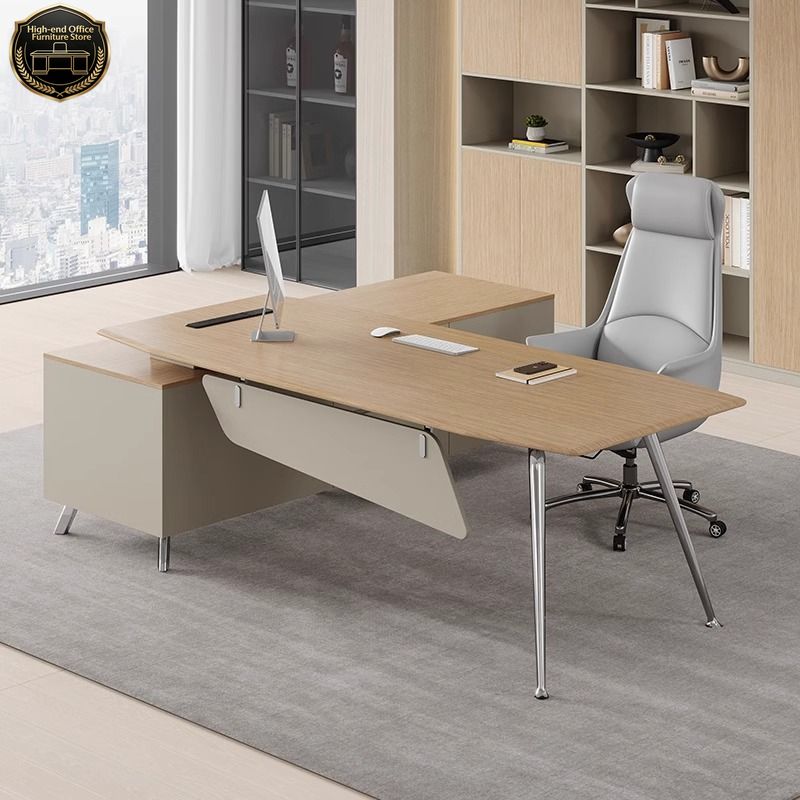 Office Furniture Now - Zestaw biurkowy: biurko szefa, biurko i