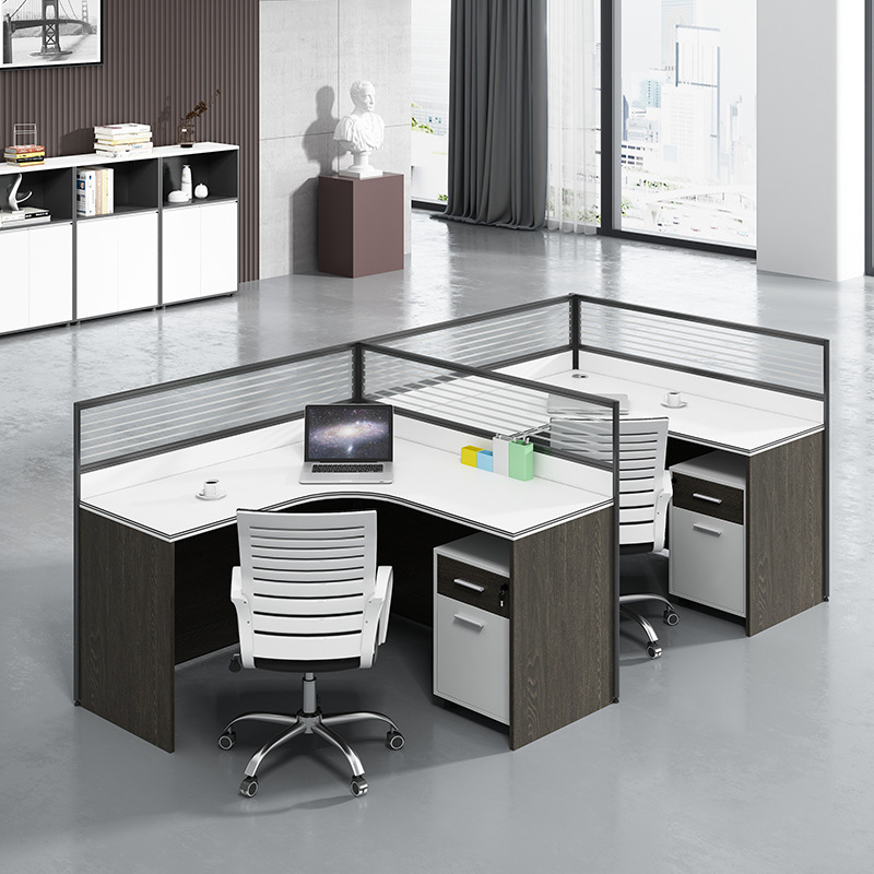 Office Furniture Now - Biurko robocze z przegrodami, od 2