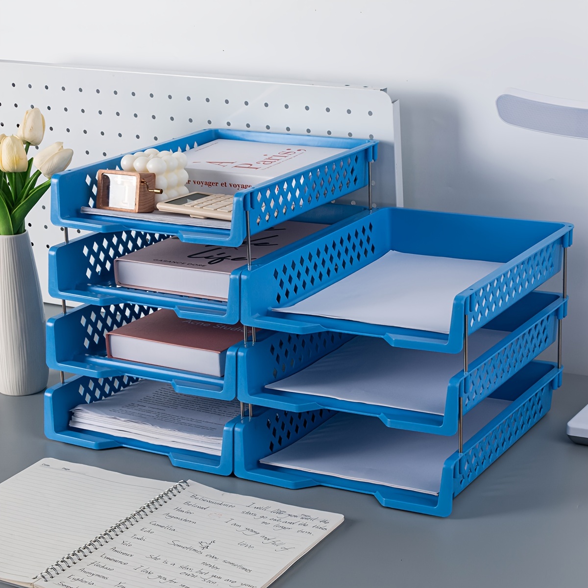 Desktop Filing Tray - Biuro Możliwość układania w stosy Warstwowy