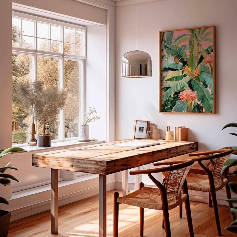 1 szt. Retro Tropikalny Plakat – Office Furniture Home recenzja i cena