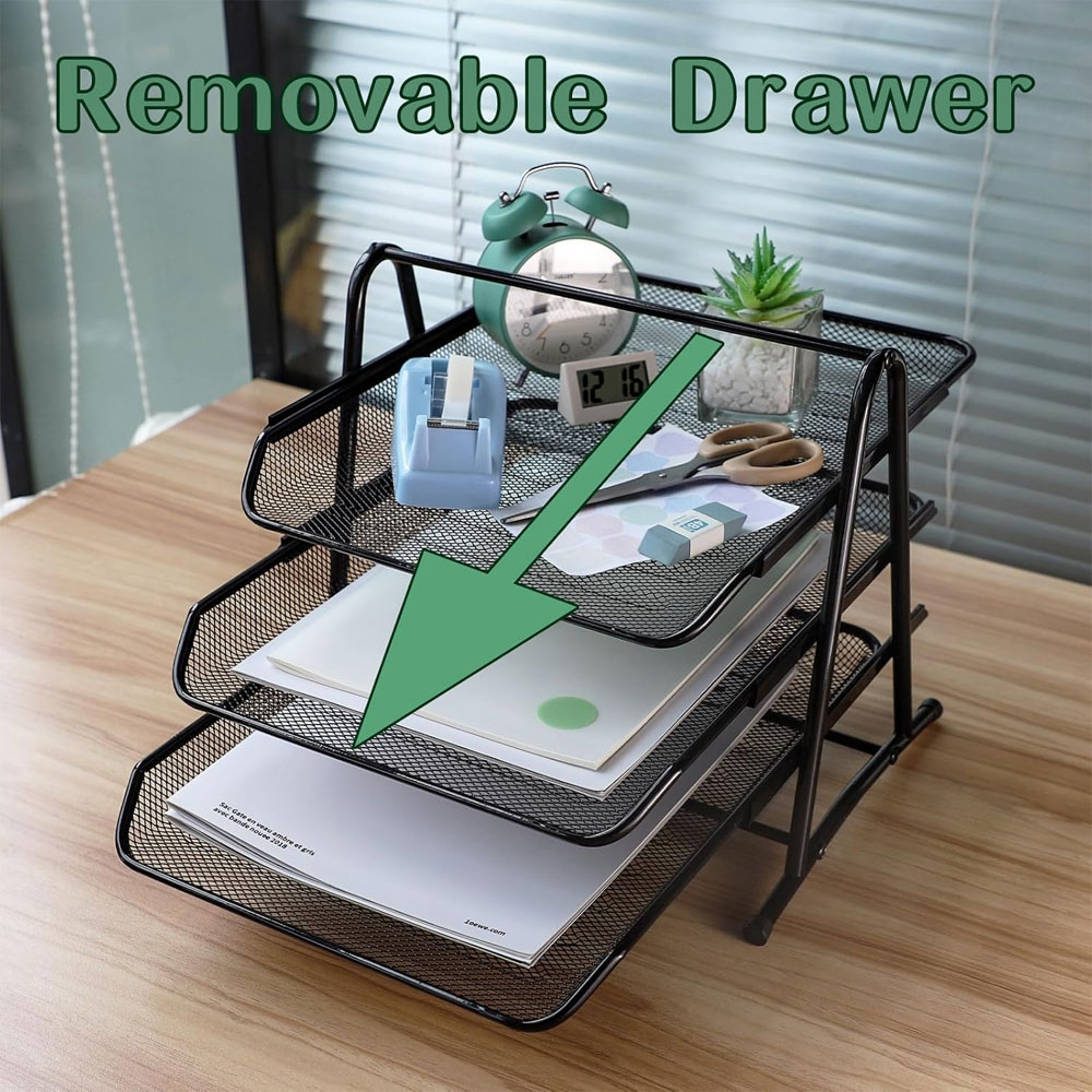 Trzypoziomowy przesuwany organ – Desktop Filing Tray recenzja i cena