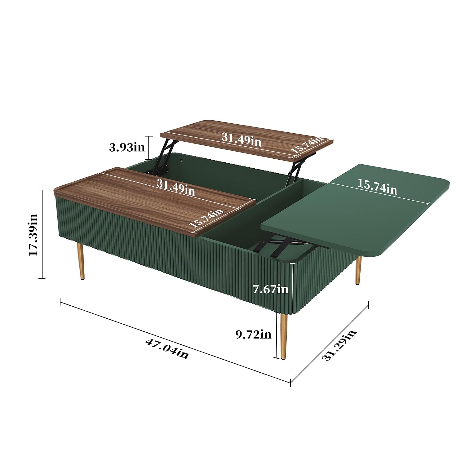 Stolik kawowy z podwójną podno – Office Furniture Center recenzja i cena