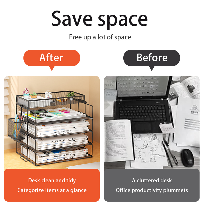 4-poziomowa taca do układania  – Desktop Filing Tray recenzja i cena