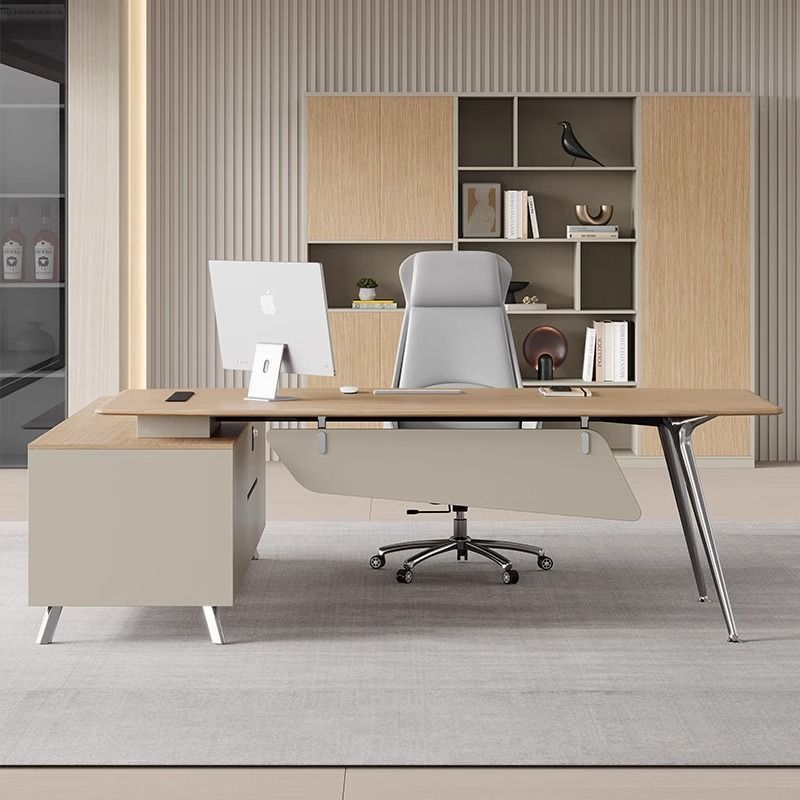 Zestaw biurkowy: biurko szefa, – Office Furniture Now recenzja i cena