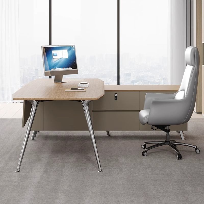 Zestaw biurkowy: biurko szefa, – Office Furniture Now recenzja i cena