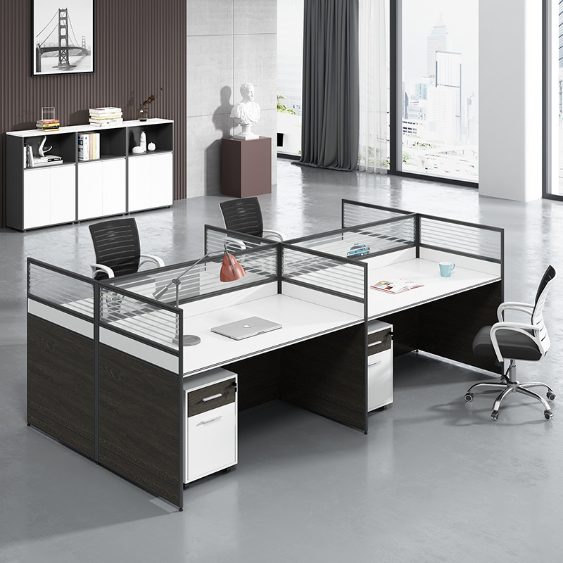 Biurko robocze z przegrodami,  – Office Furniture Now recenzja i cena