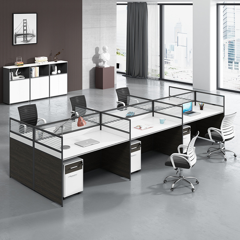 Biurko robocze z przegrodami,  – Office Furniture Now recenzja i cena