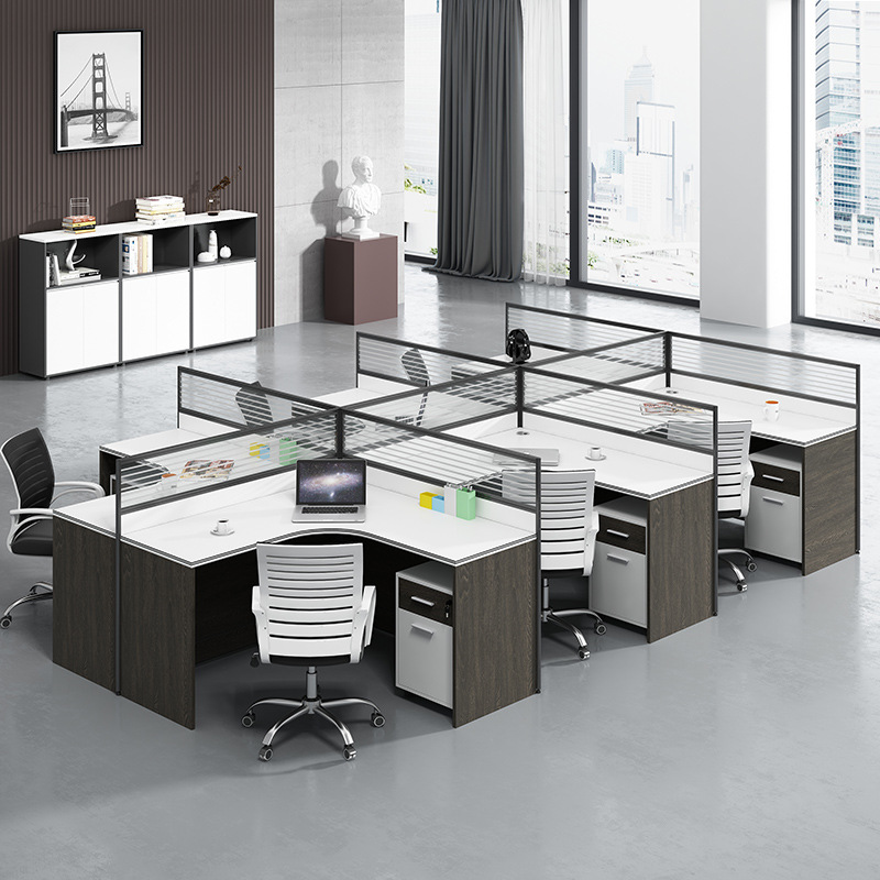 Biurko robocze z przegrodami,  – Office Furniture Now recenzja i cena