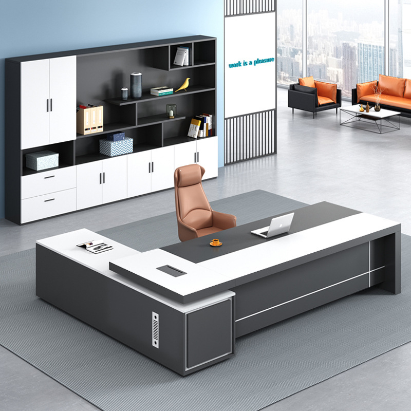 Biały zestaw biurkowy z krzesł – Xh Office Furniture recenzja i cena